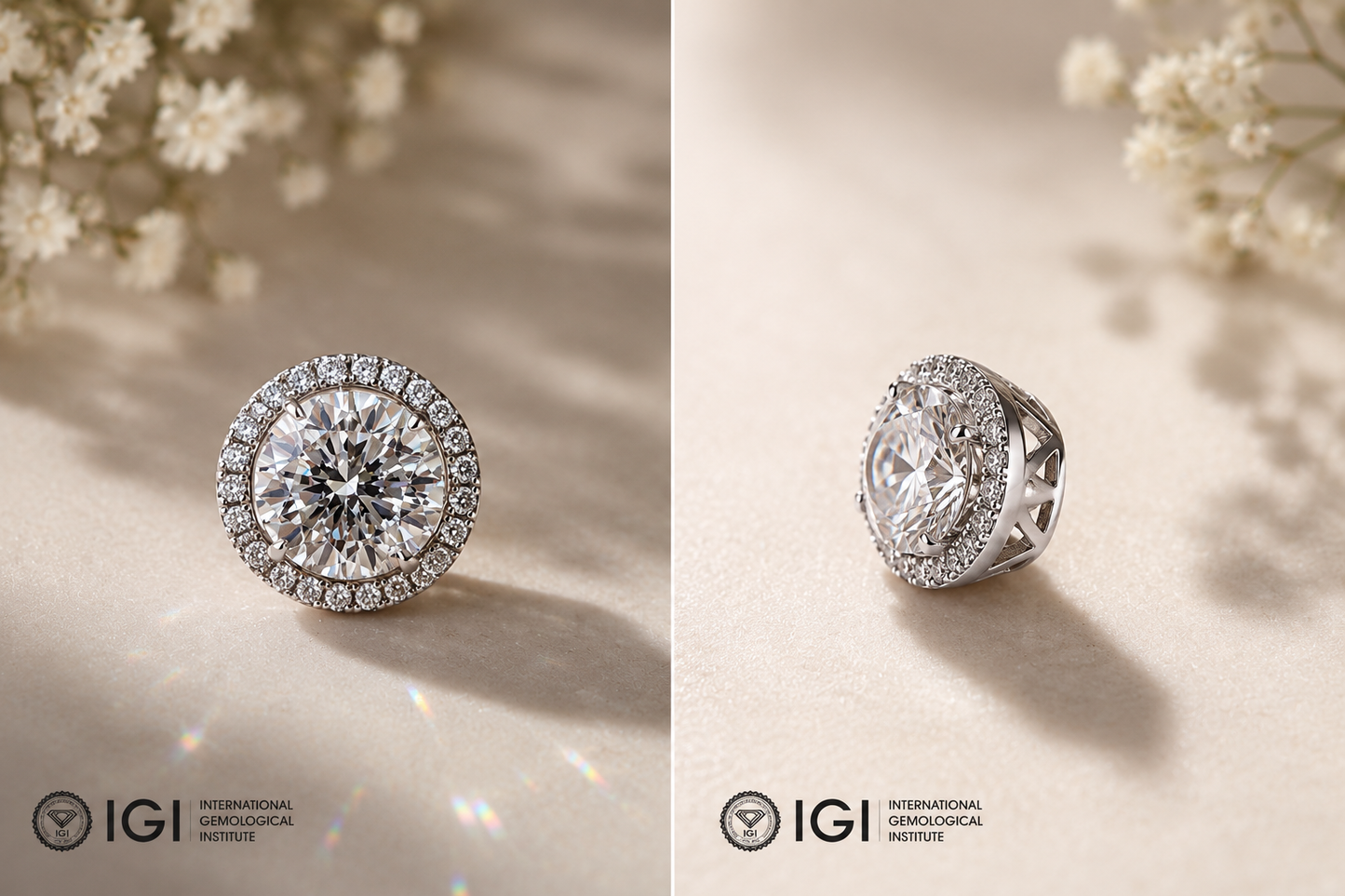 1.52 carat Lab Grown diamond pendant