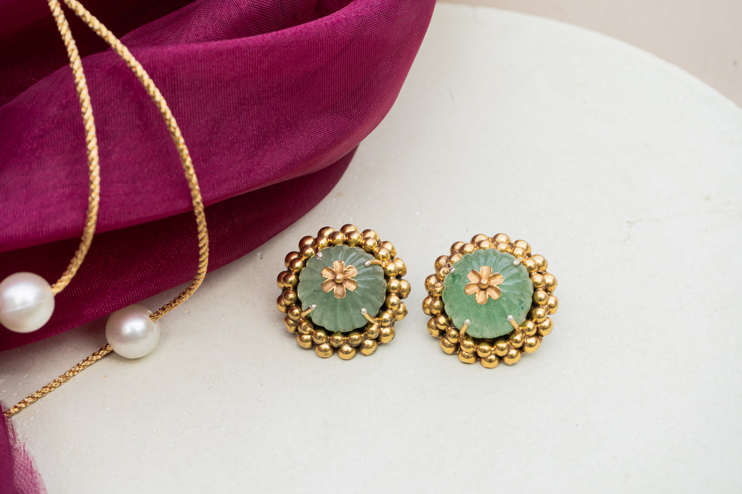 MINT GREEN IN A RAWA SETTING