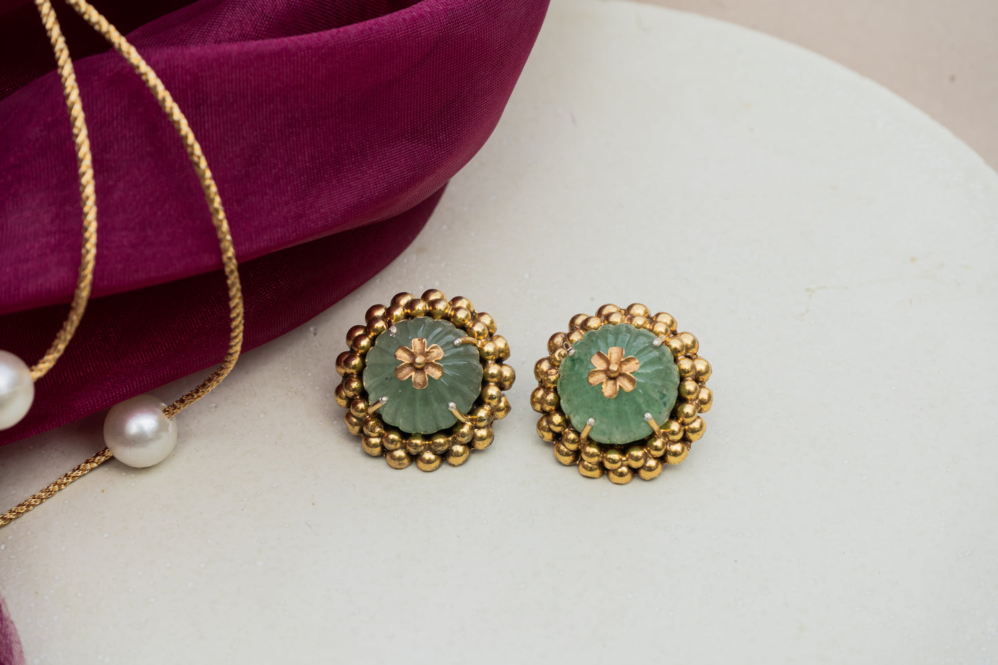 MINT GREEN IN A RAWA SETTING