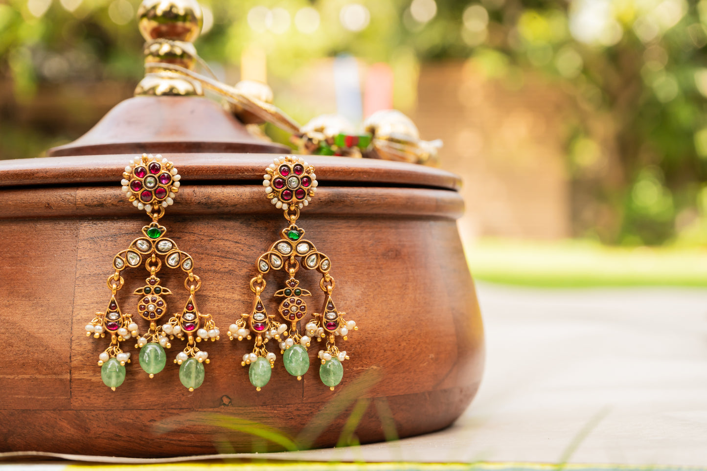 TEMPLE TRISHUL EARRINGS