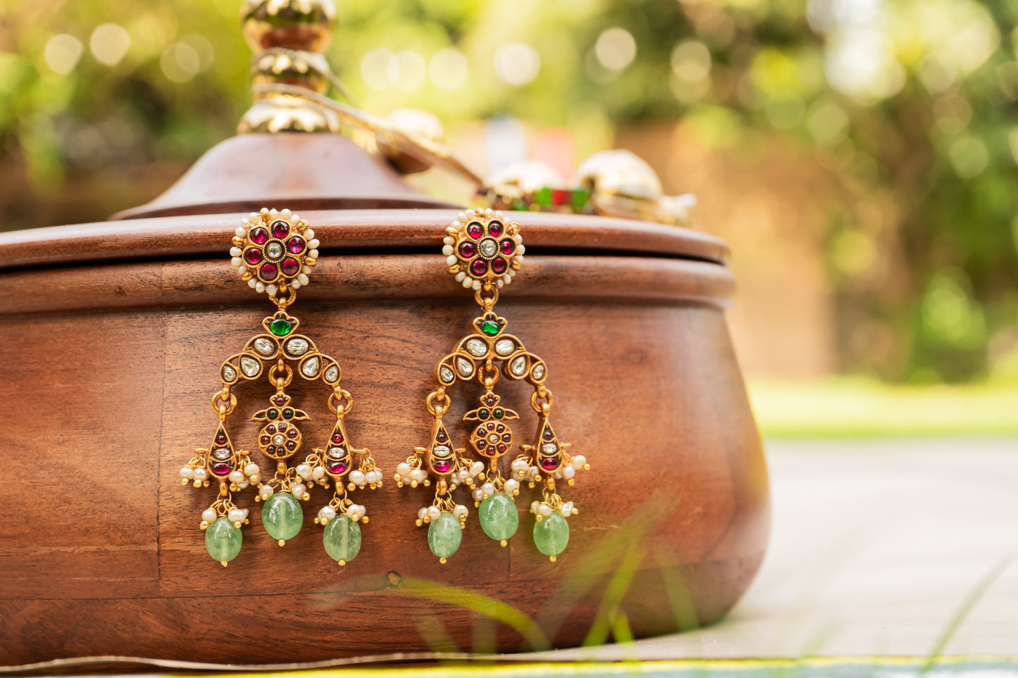 TEMPLE TRISHUL EARRINGS