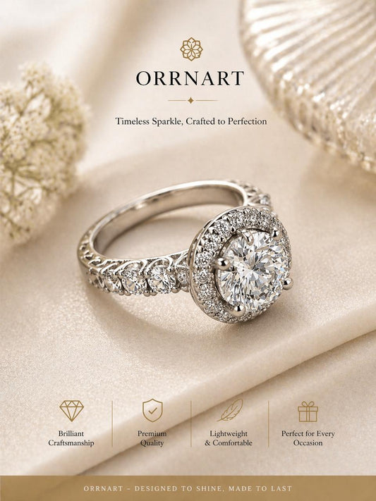 Anti Tarnish solitairite ring